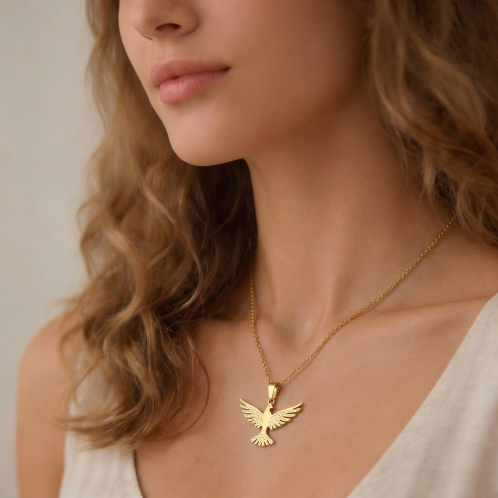 Colar Pomba da Paz Aureum