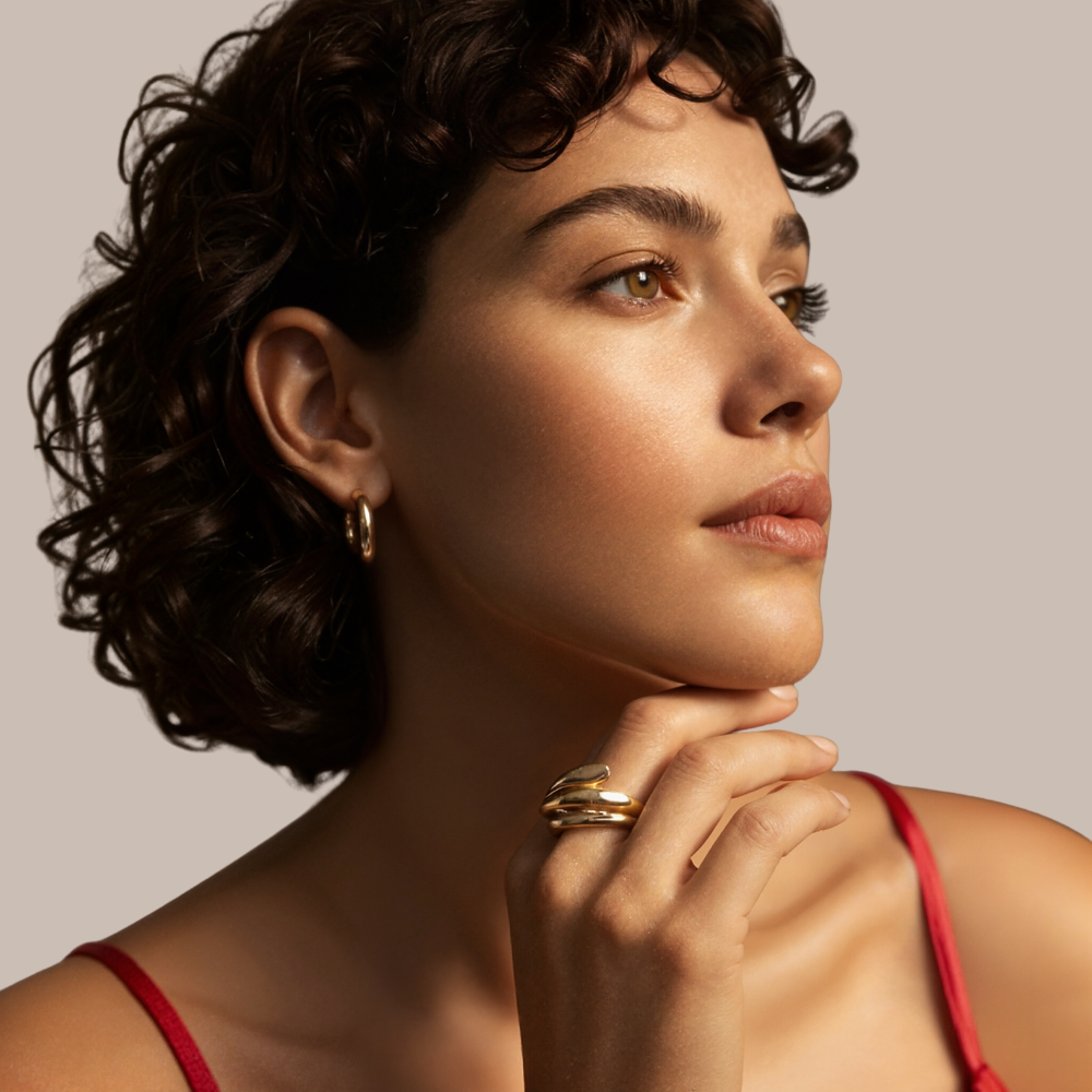 Anel Solis Ajustável 18K